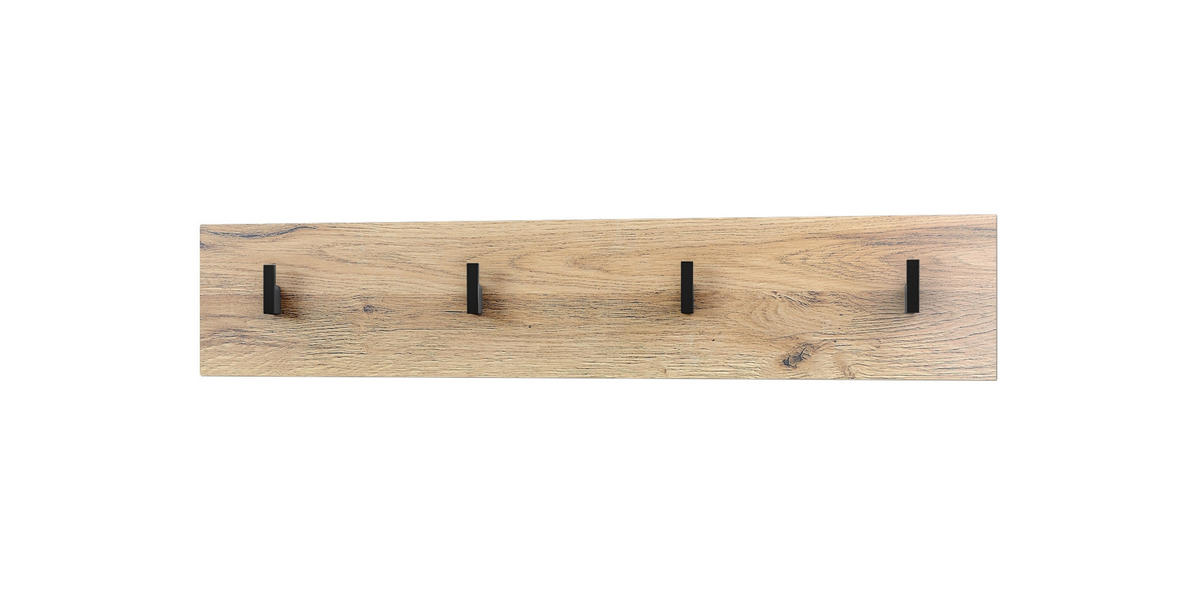 GARDEROBENPANEEL Linea Eiche Natur - Eichefarben, Holzwerkstoff (72.5/14.5/3.5cm) - Vladon
