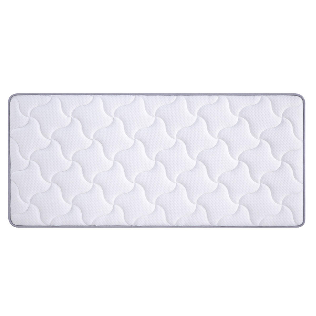 TASCHENFEDERKERNMATRATZE 7-Zonen-System, Härtegrad H3, für Schlafsofas und Klappbetten, 140/200/10 cm - Weiß, Metall (140/200cm) - Rolipo