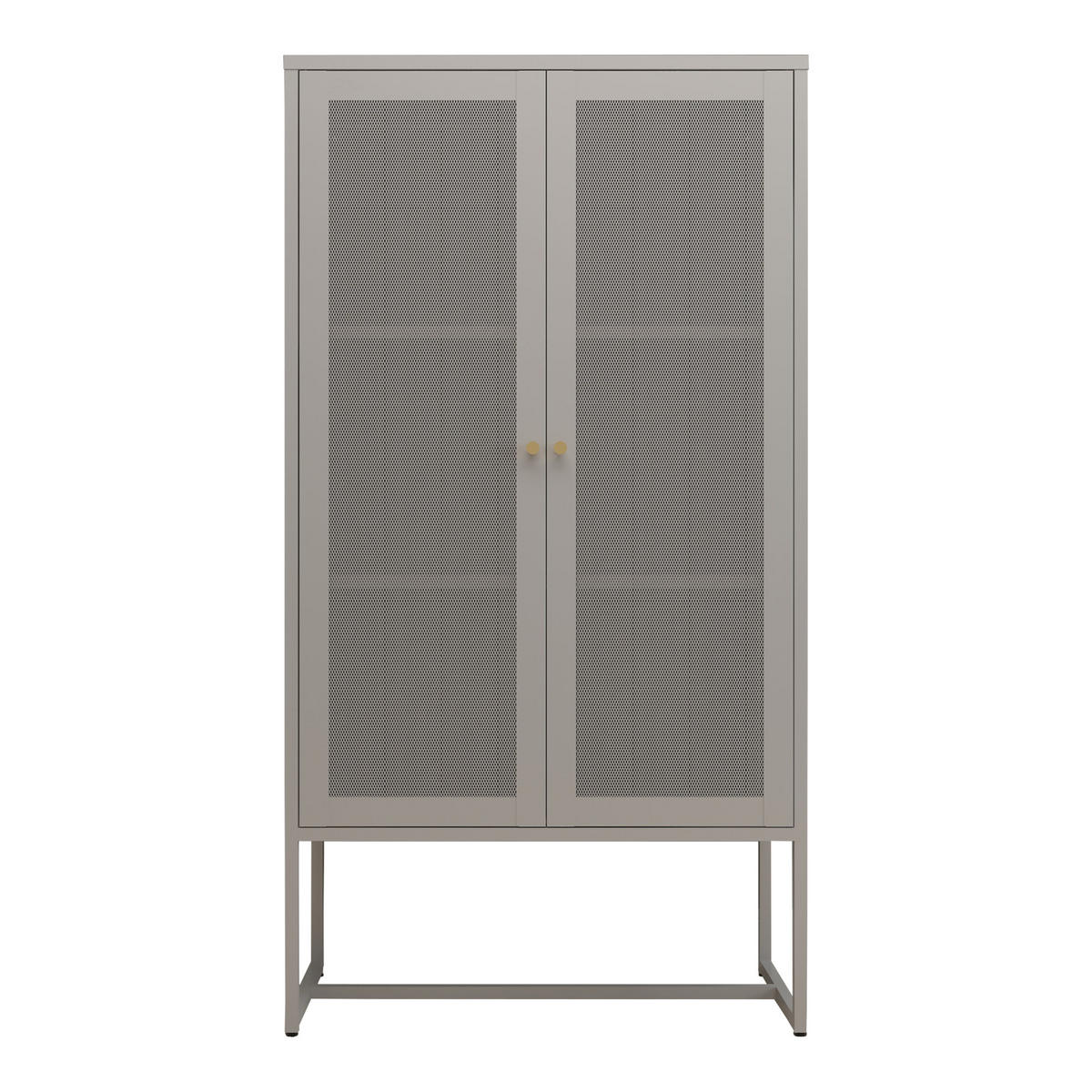 BÜROSCHRANK Sund - Grau, Metall (80/150/40cm) - [en.casa]