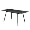 ESSTISCH LIO 120-160/80/76 cm - Schwarz, Holzwerkstoff/Metall (120/80/76cm) - B&D Home