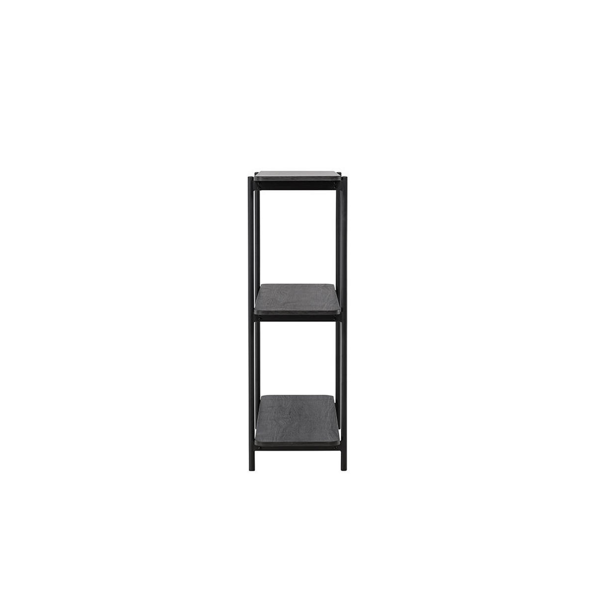 REGAL, Heim, Schwarz, Stahl, 120 x 40 x 120 cm - Schwarz, Metall (120/120/40cm) - ebuy24