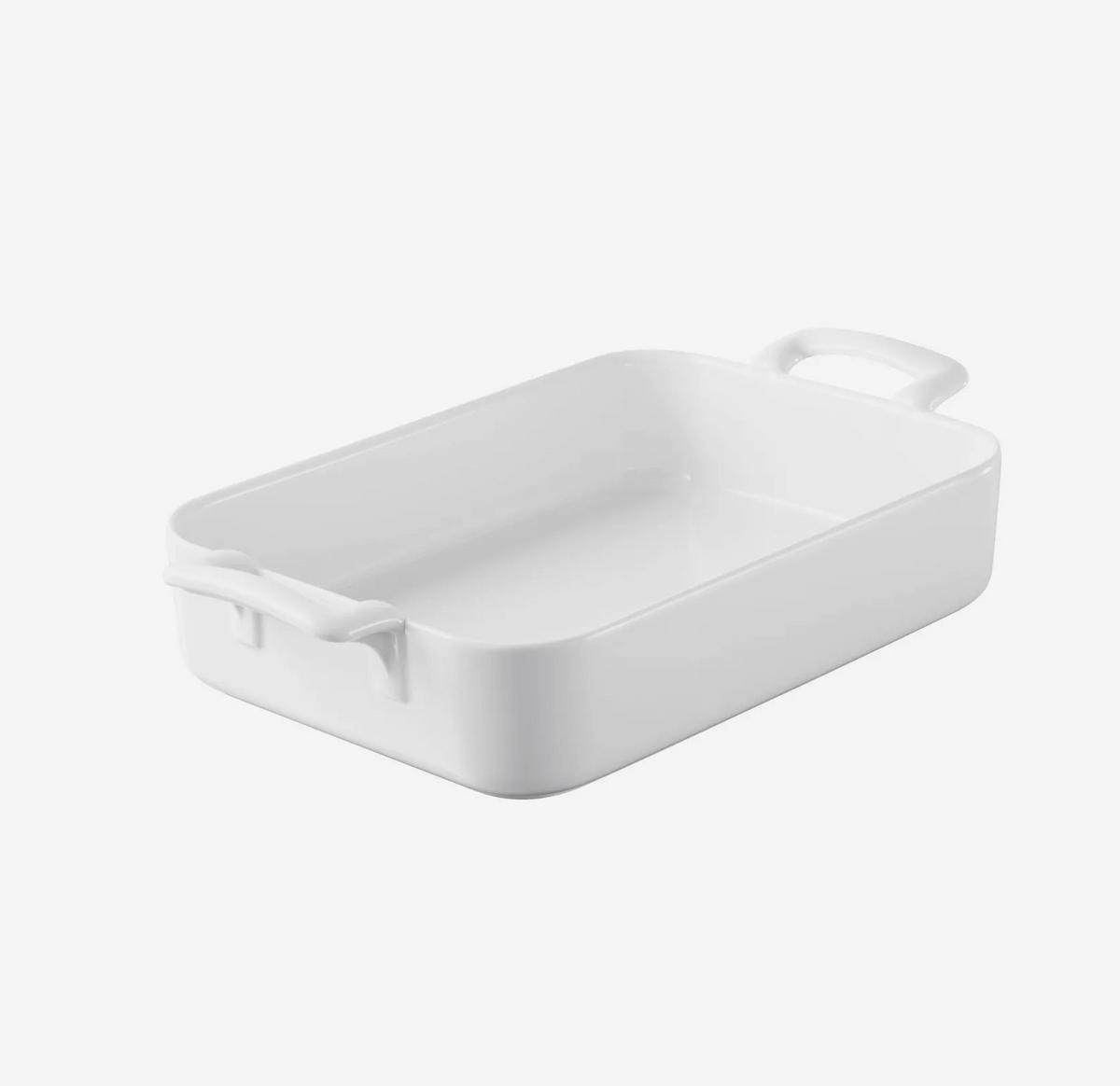 AUFLAUFFORM 250 cl RECHTECKIG Weiss - Multicolor, Keramik (30/21.5/6.5cm) - Revol Porcelaine France