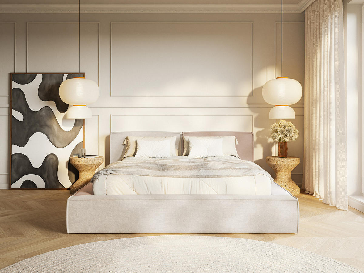 POLSTERBETT Mendocino Colorful 140x200 cm, Mehrfarbig - Multicolor, Textil (140/200cm) - Fedve