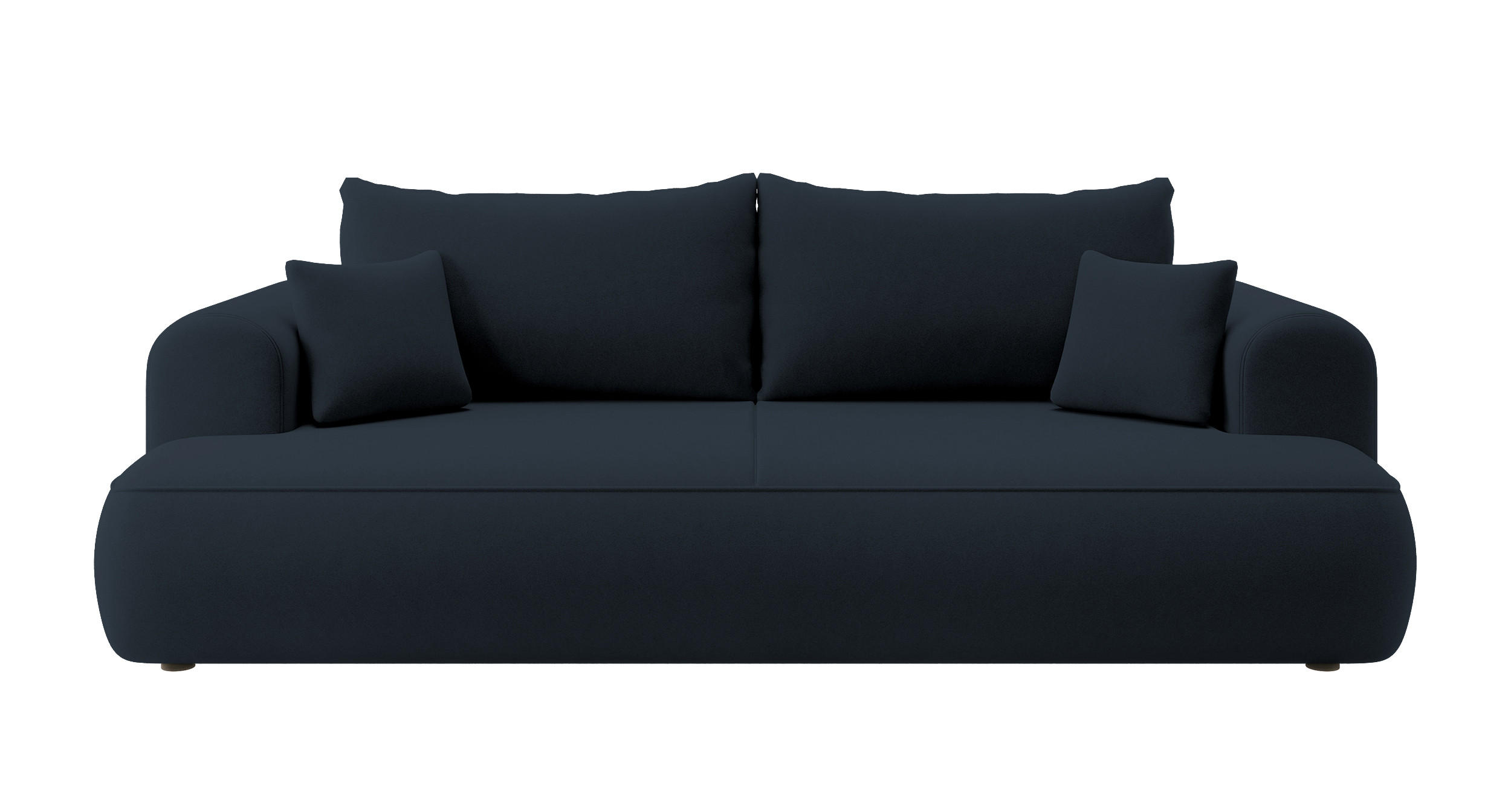 SCHLAFSOFA Ovo Dunkelblau Velours - Dunkelblau, Textil (250/101/110cm) - Selsey