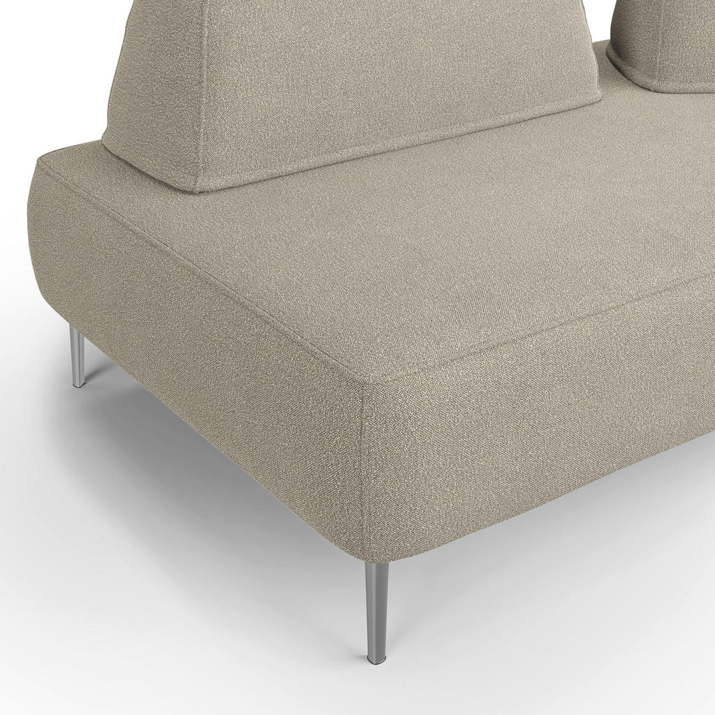 Thumbnail - Divani.store Linearsofa, Beige, Textil, 167x42x115 cm, Wohnzimmer, Sofas & Couches, Sofas