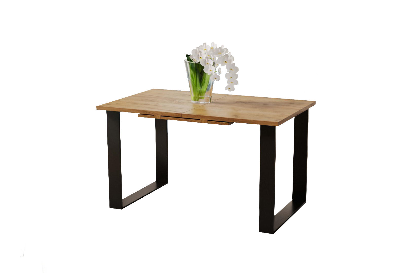 Endo-Moebel Esstisch Eiche Bianco 80x76x130 cm
