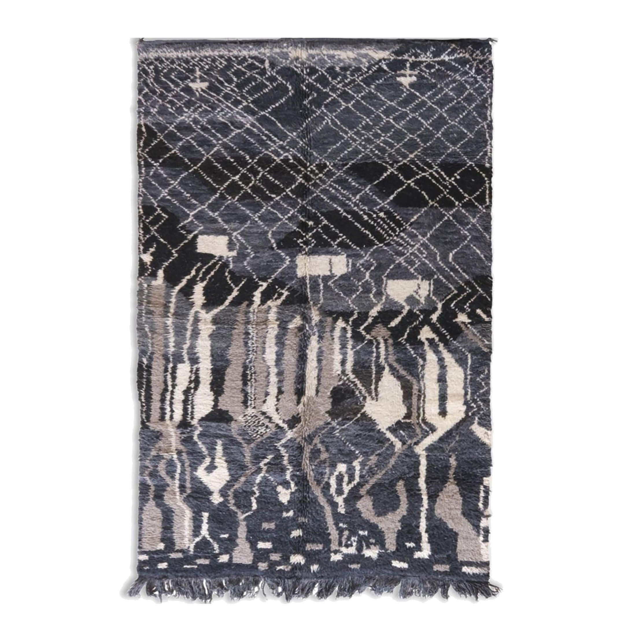 BERBERTEPPICH aus reiner Wolle 173x 278 cm - Grau, Naturmaterialien (173/278cm) - AFK Living