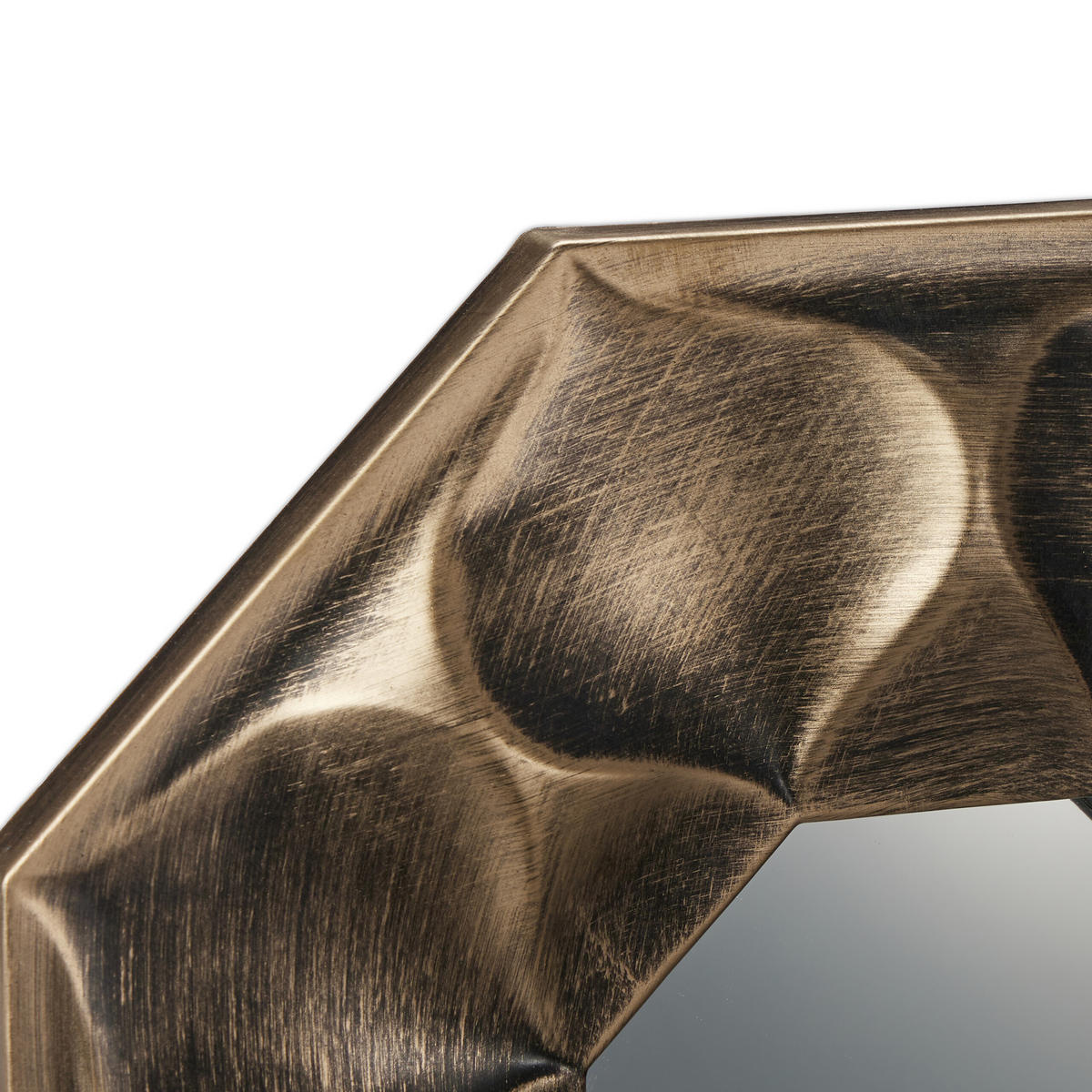 3XZRKADLÁ - zlatá, plast/sklo (25/25/2cm) - Relaxdays