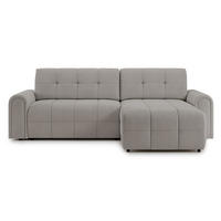 ECKSOFA Simolla Greige rechts - Taupe/Schwarz, Kunststoff/Textil (180/268cm) - Selsey