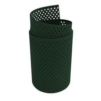 SICHTSCHUTZSTREIFEN Rille Gelocht 15 Prozent PP Streifen Tannengrün 2,55m - Dunkelgrün, Kunststoff (255/19cm) - ZAUN|ZU