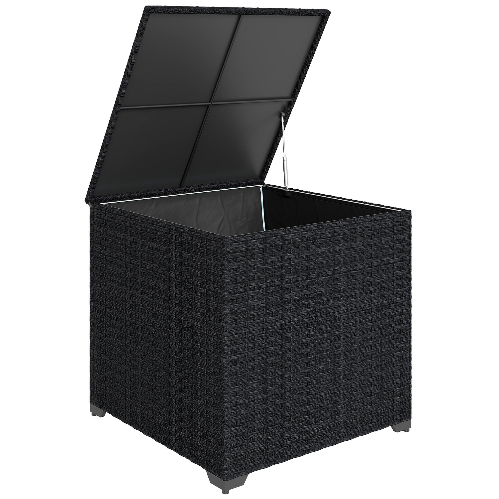 KISSENBOX DE-13703 253 Liter wasserdicht mit Reißverschlussfutter Schwarz - Schwarz, Metall (72/70/72cm) - ComfortXL