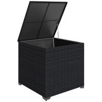 KISSENBOX DE-13703 253 Liter wasserdicht mit Reißverschlussfutter Schwarz - Schwarz, Metall (72/70/72cm) - ComfortXL
