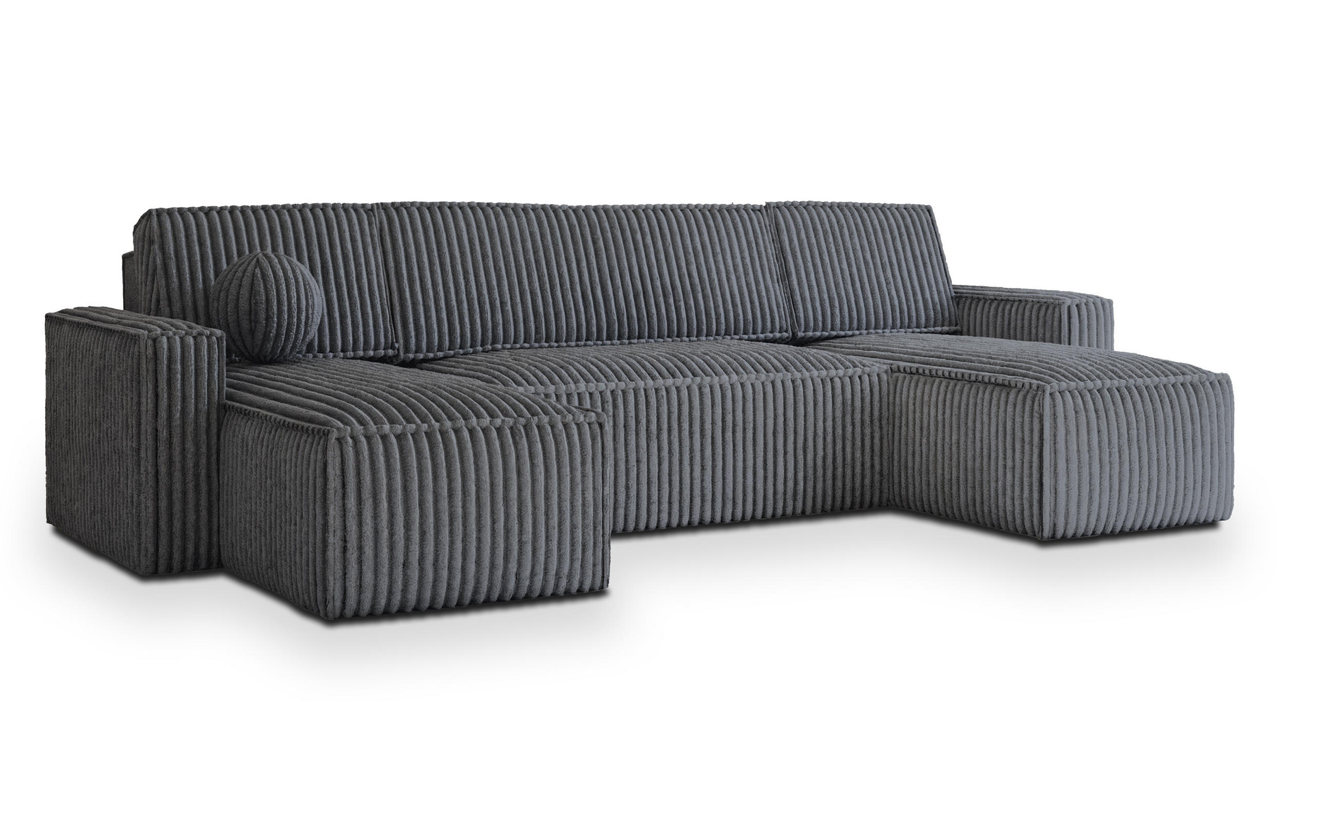Masseno Wohnlandschaft Graphit 306x85x140 cm