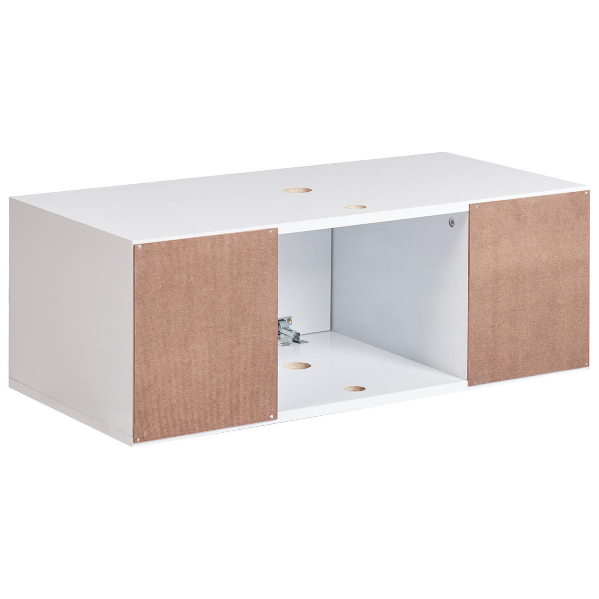 DULAP SUB LAVOAR montat pe perete 80 cm alb Cascavel - alb, compozit lemnos (80/28/40cm) - Beliani