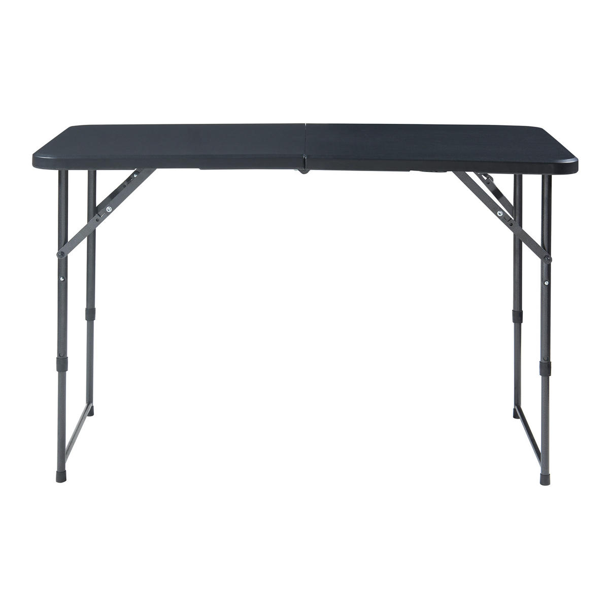 KLAPPTISCH Adelfia - Schwarz, Kunststoff/Metall (120/60/90cm) - [en.casa]