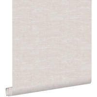 TAPETE Leinen-Optik 53 cm x 10.05 m - Braun, Papier (53/1000cm) - ESTAhome
