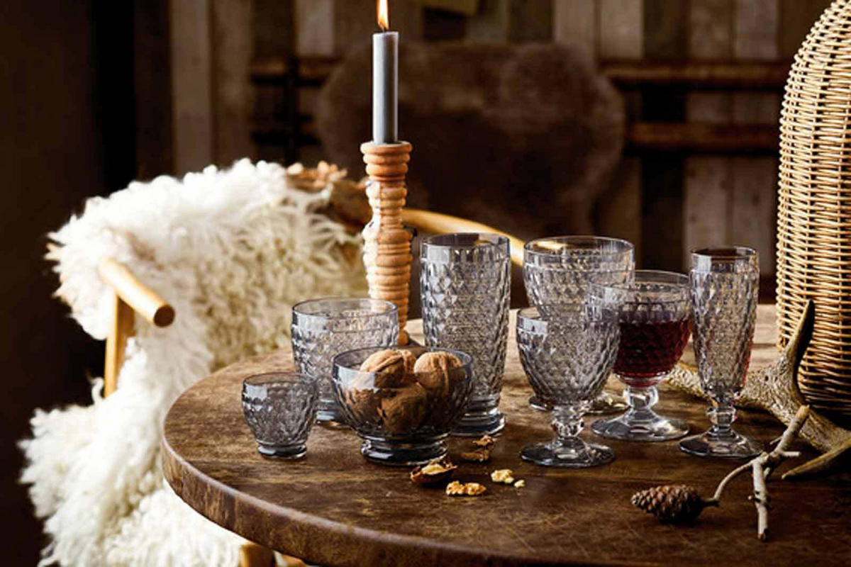 WEIN- & SEKTGLÄSER Boston Coloured Smoke 12er Set - Grau, Glas - Villeroy & Boch