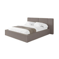 POLSTERBETT mit Bettkasten und Lattenrost, Bett mit Matratze H3/H4 - RIVO 120x200 Braun - Braun, Holzwerkstoff/Textil (120/200cm) - ALTDECOR