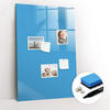 MAGNETTAFEL 60x90 Blau schwarzer Marker - Blau, Glas (60/0.4/90cm) - TULUP