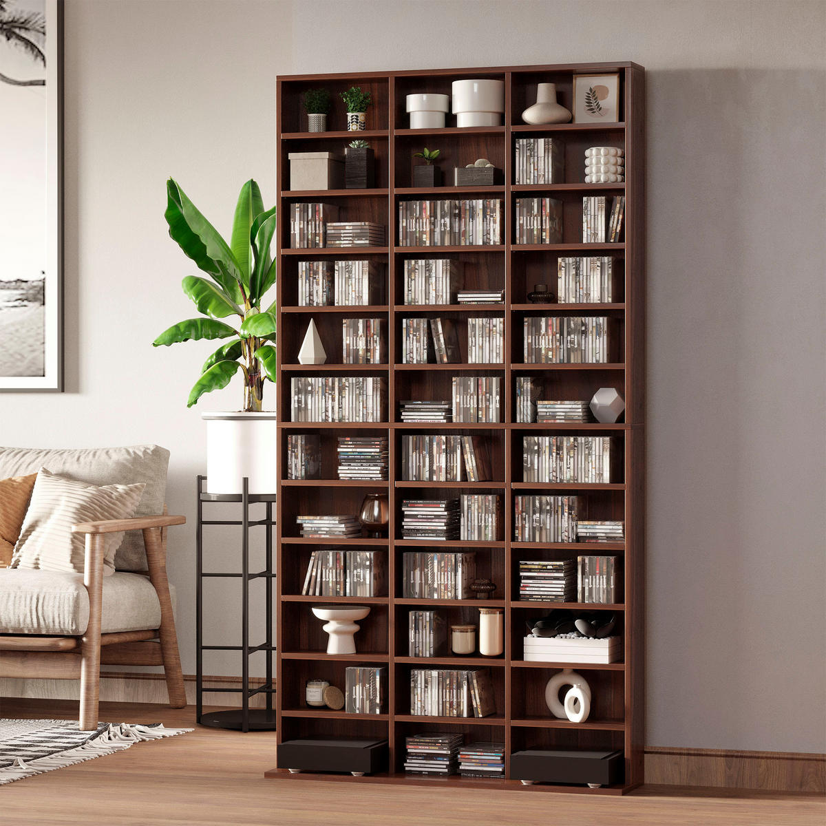 CD-REGAL DE-14403 36 Fächer, verstellbare Böden Braun - Braun, Holzwerkstoff (24/195/102cm) - ComfortXL