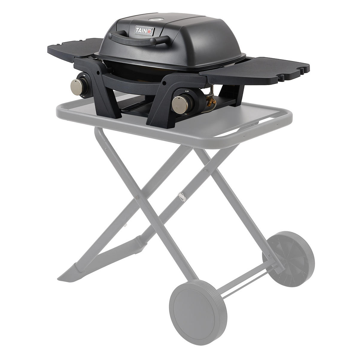 GASGRILL MAHTO Tischgrill Schwarz - Schwarz, Metall (102/34.5/45cm) - TAINO