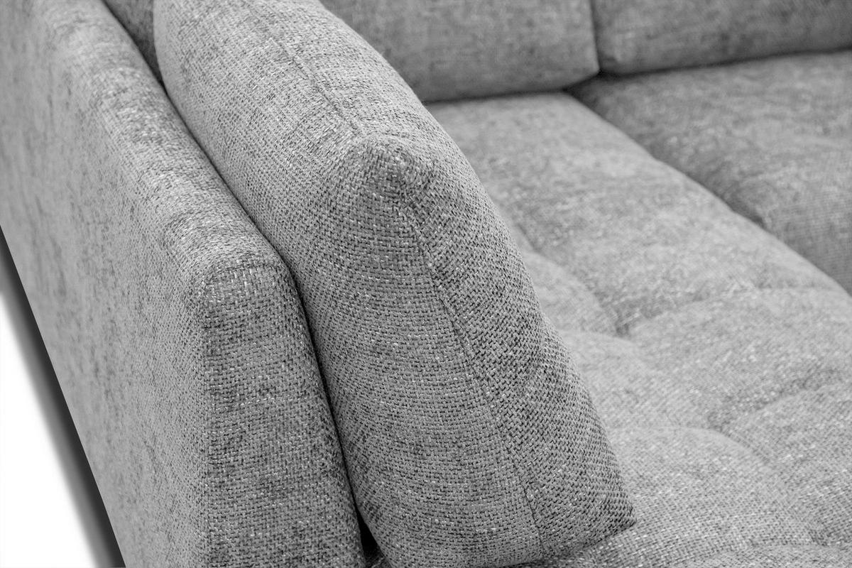 ECKSOFA SALVINI 5-Sitzer, grau - Schwarz/Grau, Holzwerkstoff/Textil (158/292cm) - Courtois Laville