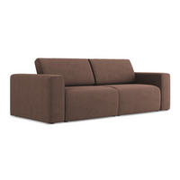 3-SITZER SOFA Strukturstoff Stoff Pink - Pink/Hellrosa, Kunststoff/Textil (224/80/103cm) - Makamii