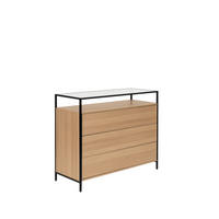 KOMMODE MIT SCHUBLADEN Petra Natürlich 110 cm x 83 cm - Naturfarben, Holzwerkstoff (110/83/40cm) - Klast Home