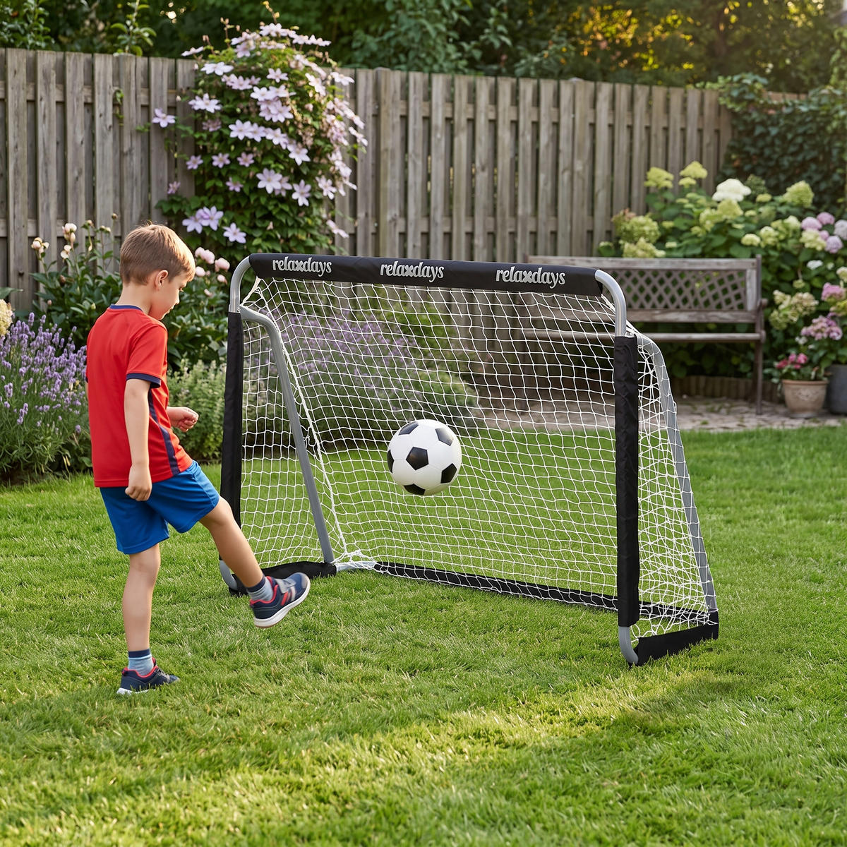 GOL Crna 2-dijelni-Set - višebojno, metal/tekstil (150/75cm) - Relaxdays