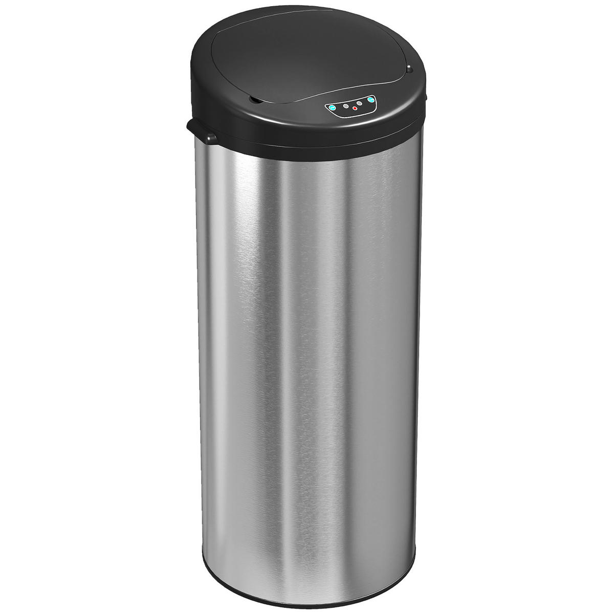 ABFALLEIMER Silberfarben 1 Stück - Silberfarben, Metall (30/78.5/32cm) - GiPP
