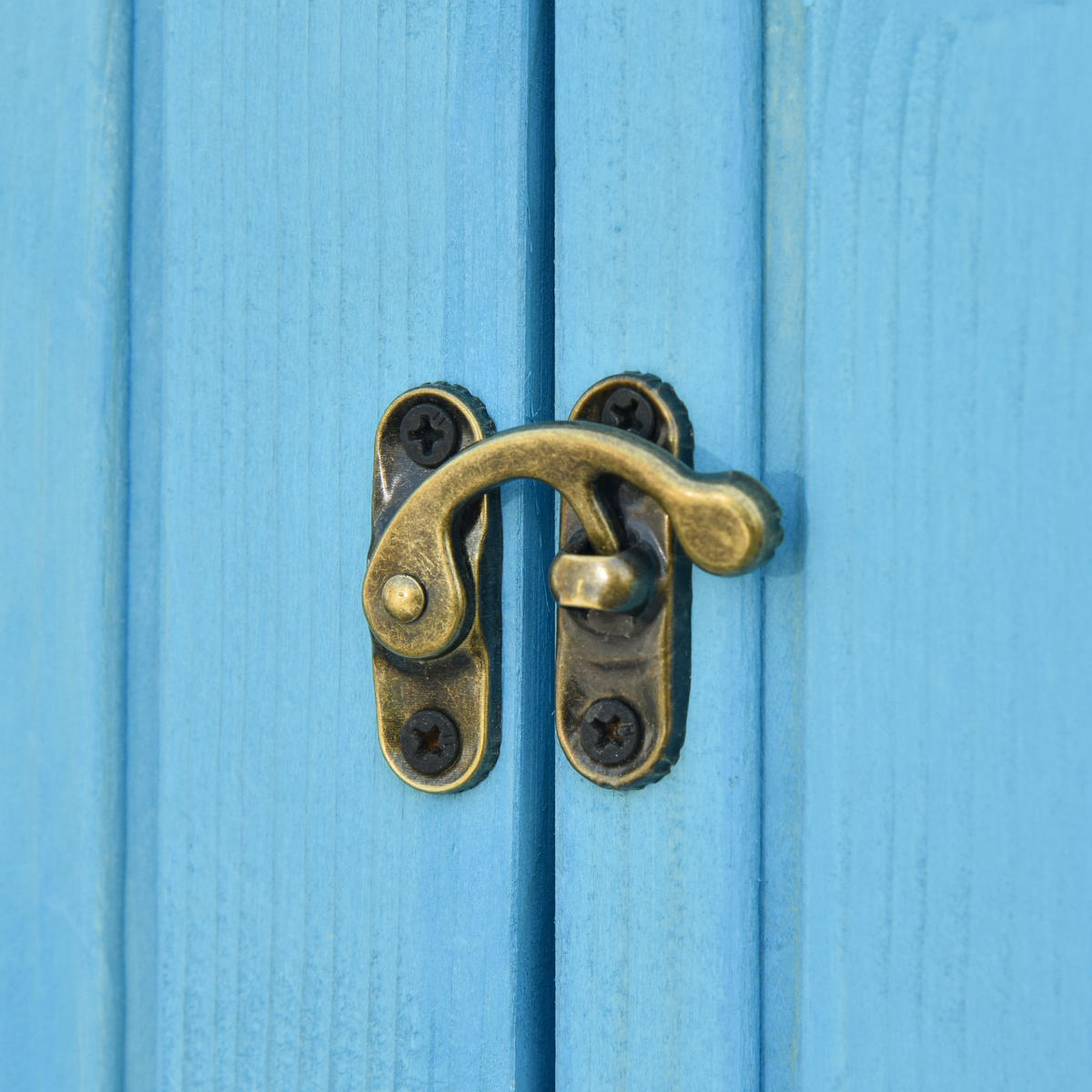GERÄTESCHUPPEN DE-09225 Himmelblau - Blau, Holz (130/5/54cm) - ComfortXL