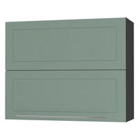 KÜCHENHÄNGESCHRANK Kvantum W8B/90 Mint Matt / Schwarz Matt 90 / 32,5 / 72cm - Schwarz/Mintgrün, Holz/Holzwerkstoff (90/72/36cm) - Feldmann-Wohnen
