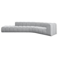 ECKSOFA modulares Sofa Tilmo-L1 - 399x194x70 cm Grau - Grau, Holzwerkstoff/Textil (399/194cm) - ALTDECOR