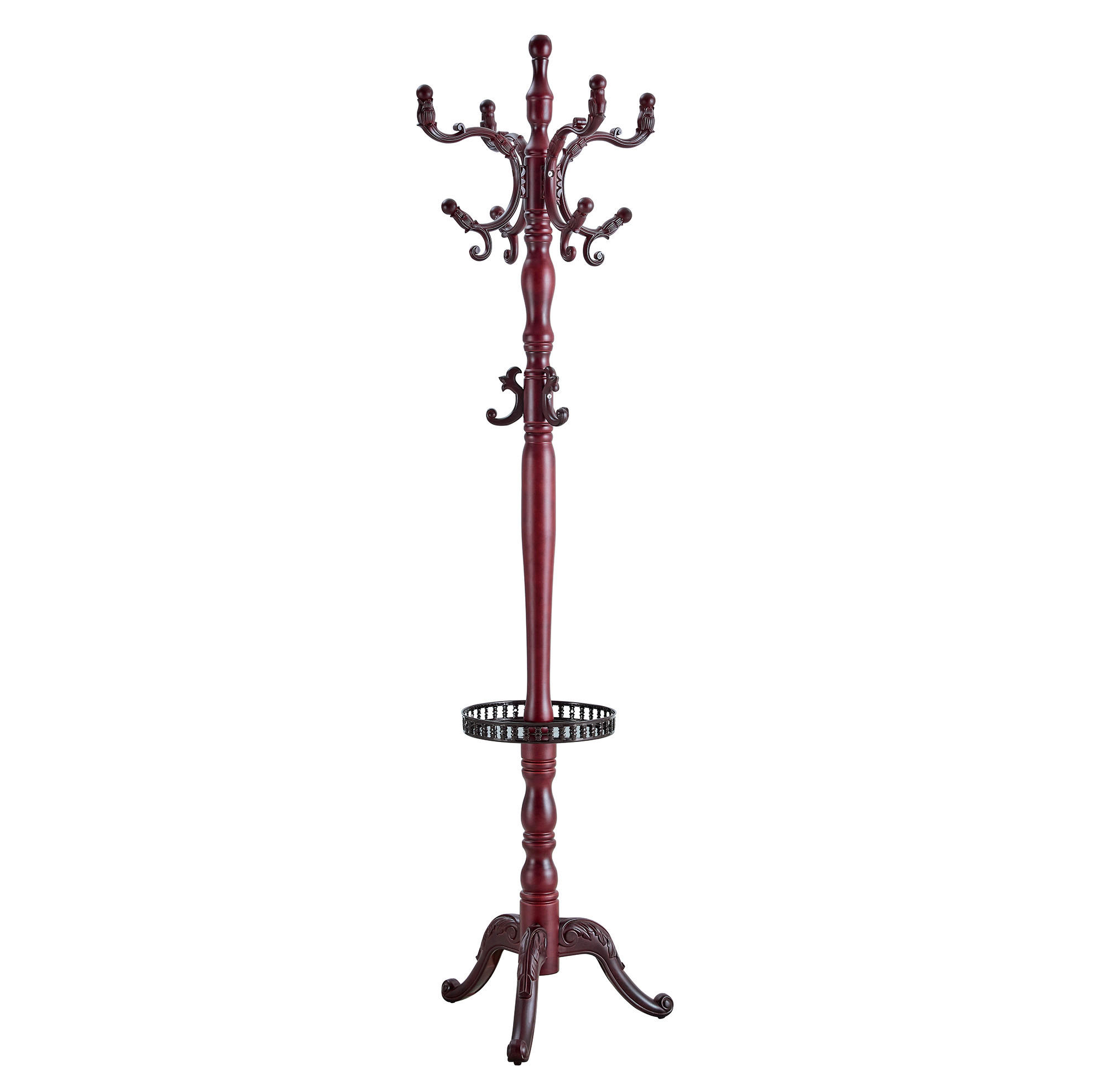 KLEIDERSTÄNDER mehrstöckig ca. 195 cm Massivholz Walnut - Braun, Metall (45/195/45cm) - Beauniv