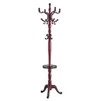 KLEIDERSTÄNDER mehrstöckig ca. 195 cm Massivholz Walnut - Braun, Metall (45/195/45cm) - Beauniv