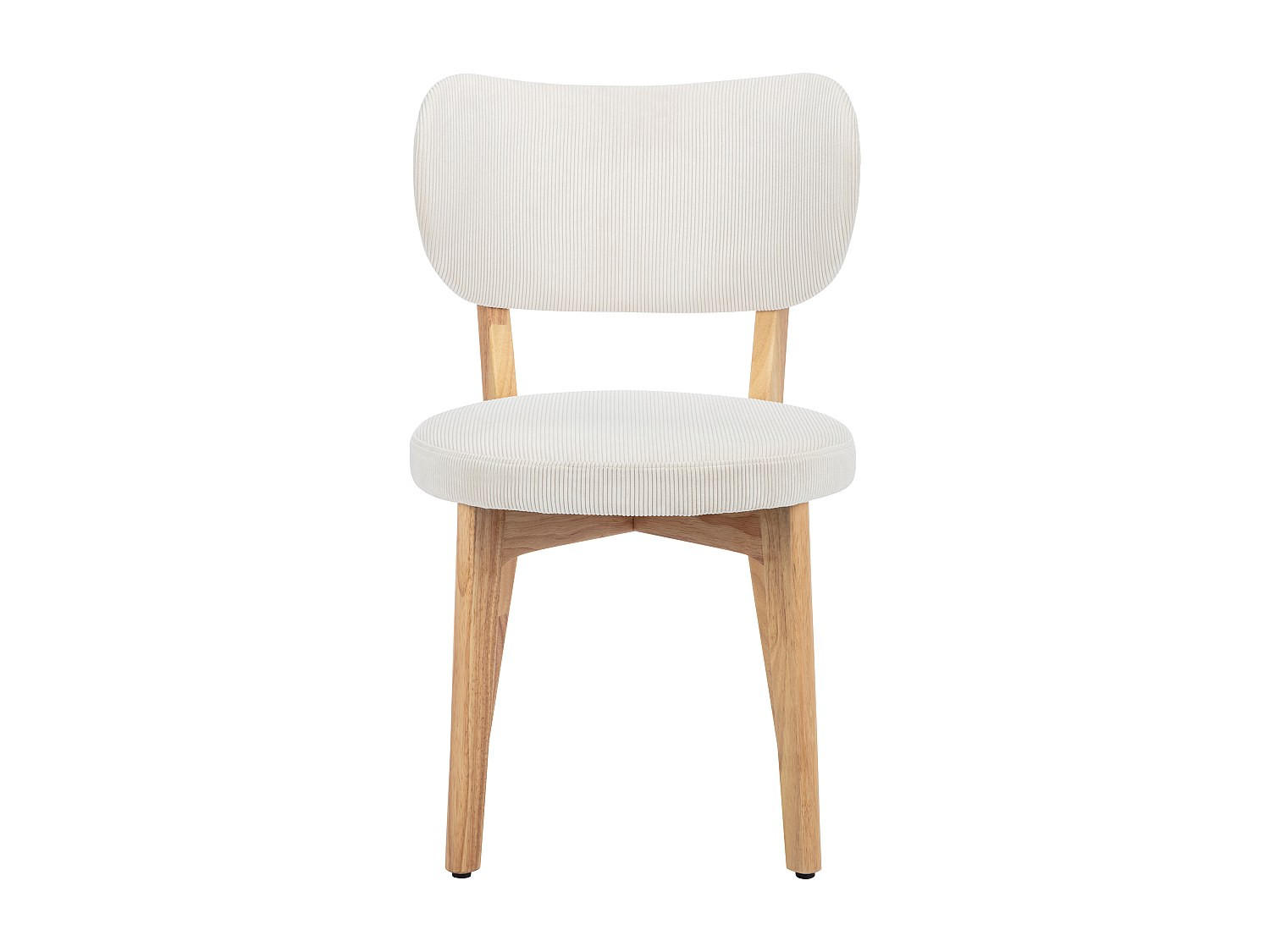 STUHL - 51 cm x 57 cm - stoff - weiß Toriel - Weiß, Textil (51/82.5/57cm) - Vente-Unique