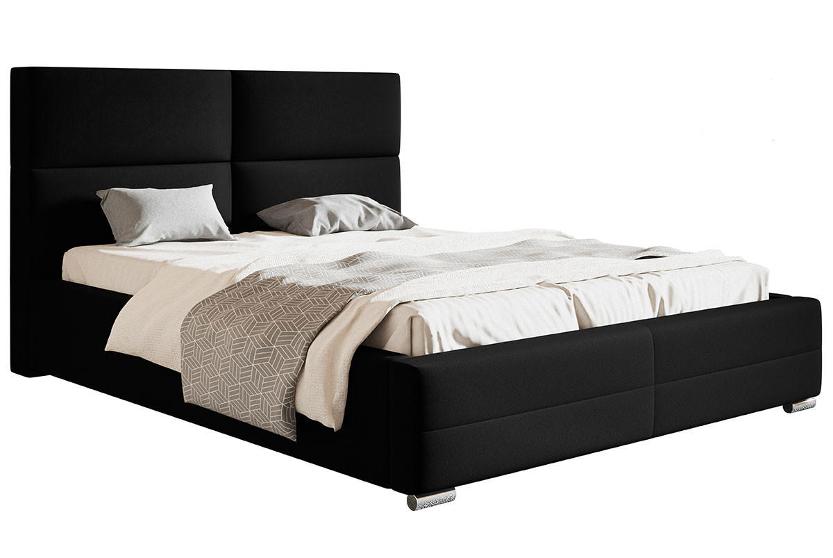 BETT Schwarz BEN 3 180x200 cm - Schwarz, Textil (180/200cm) - Sepro Meble