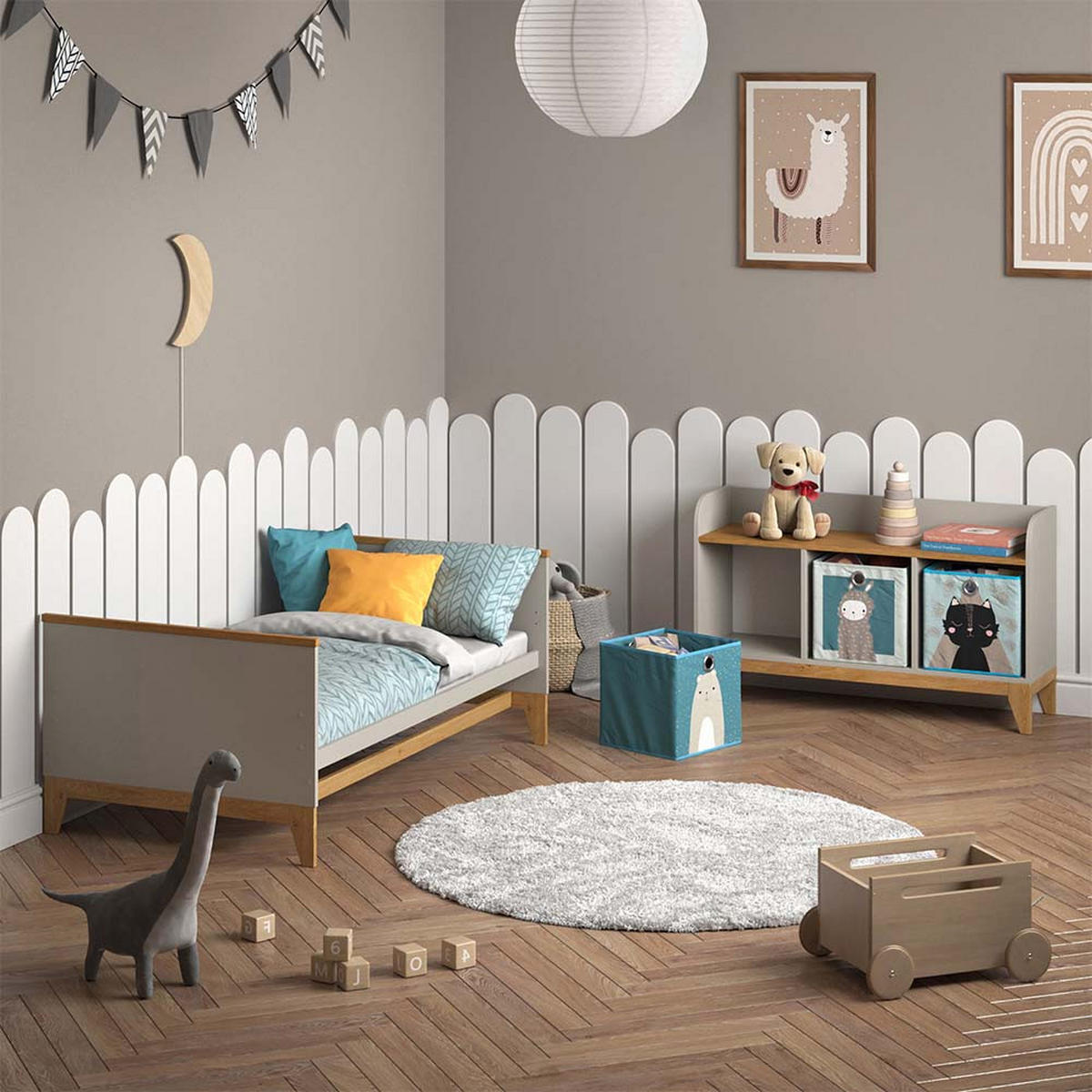 KINDERSITZBANK Malia Cashmere-Eiche 107.2 x 63.8 cm - Kaschmir, Holzwerkstoff (107.2/63.8/30.6cm) - VitaliSpa