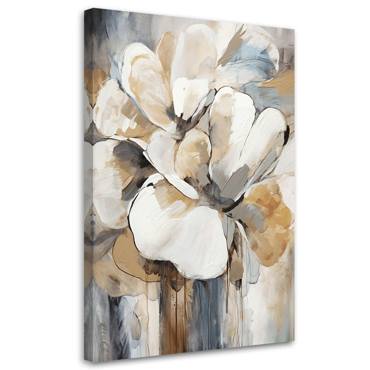 WANDBILD beigefarbene blumen - Beige, Textil (40/60cm) - Feeby