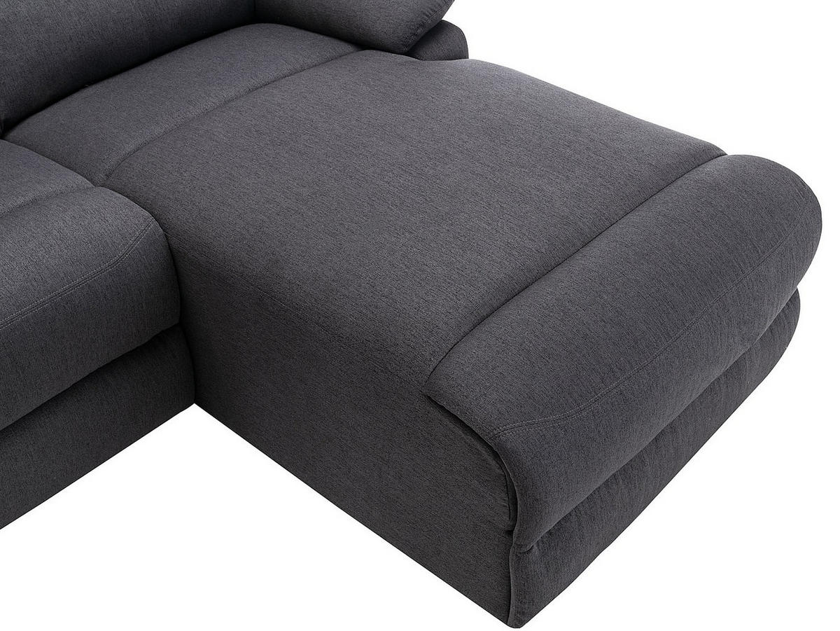 RELAXSOFA - 4 Personen - stoff - anthrazitgrau Lunano - Anthrazit, Textil (234/98/170cm) - Vente-Unique