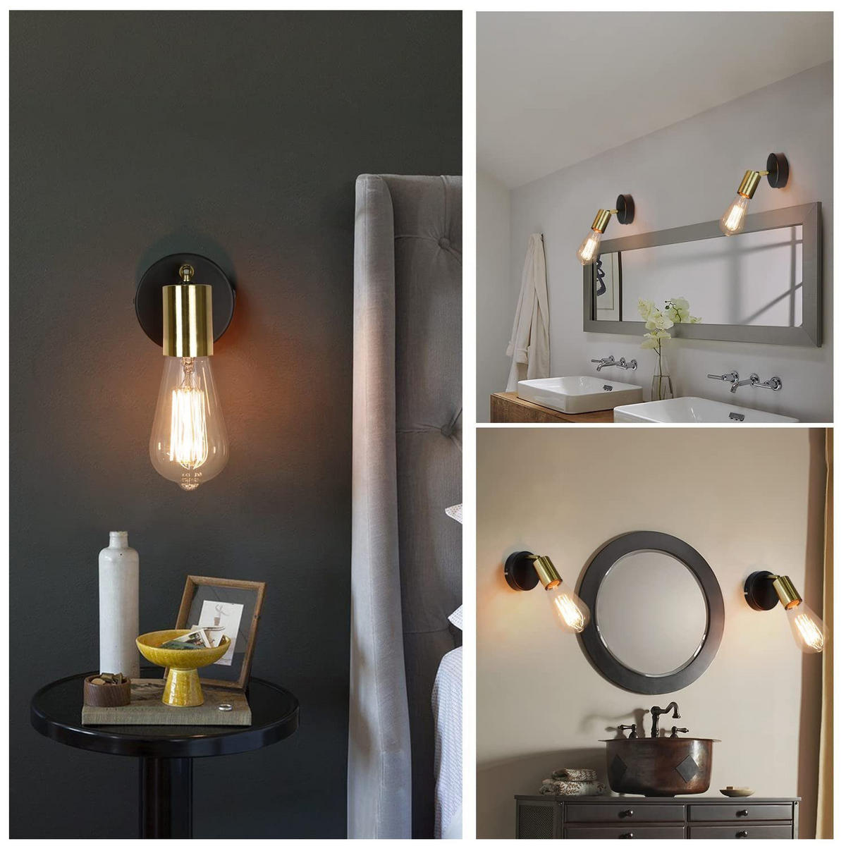 DECKENSTRAHLER Rakete 9/9/14.5cm - Goldfarben, Metall (9/9/14.5cm) - ZMH