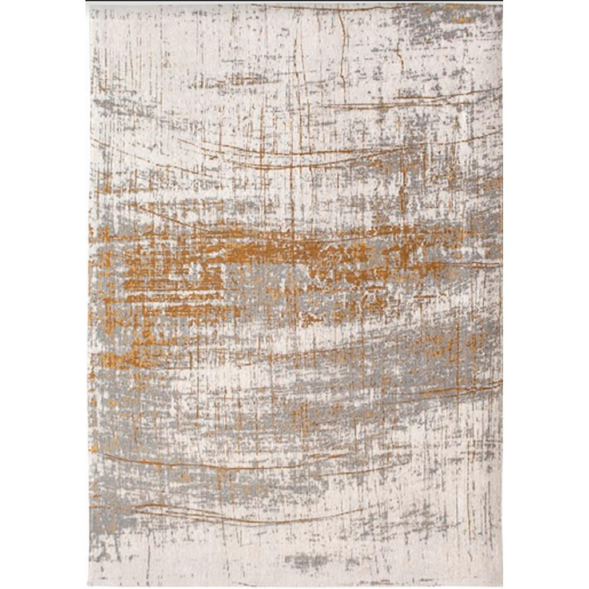 TEPPICH Wohnzimmer- und aus Baumwolle Griff – Colombus Gold Gold 340 x 240 cm - Gelb, Naturmaterialien (340/240cm) - Novatrend