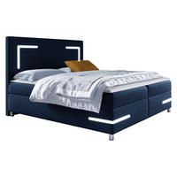 BOXBETT Delos LED - Dunkelblau, Holz (160/200cm) - MIRJAN24