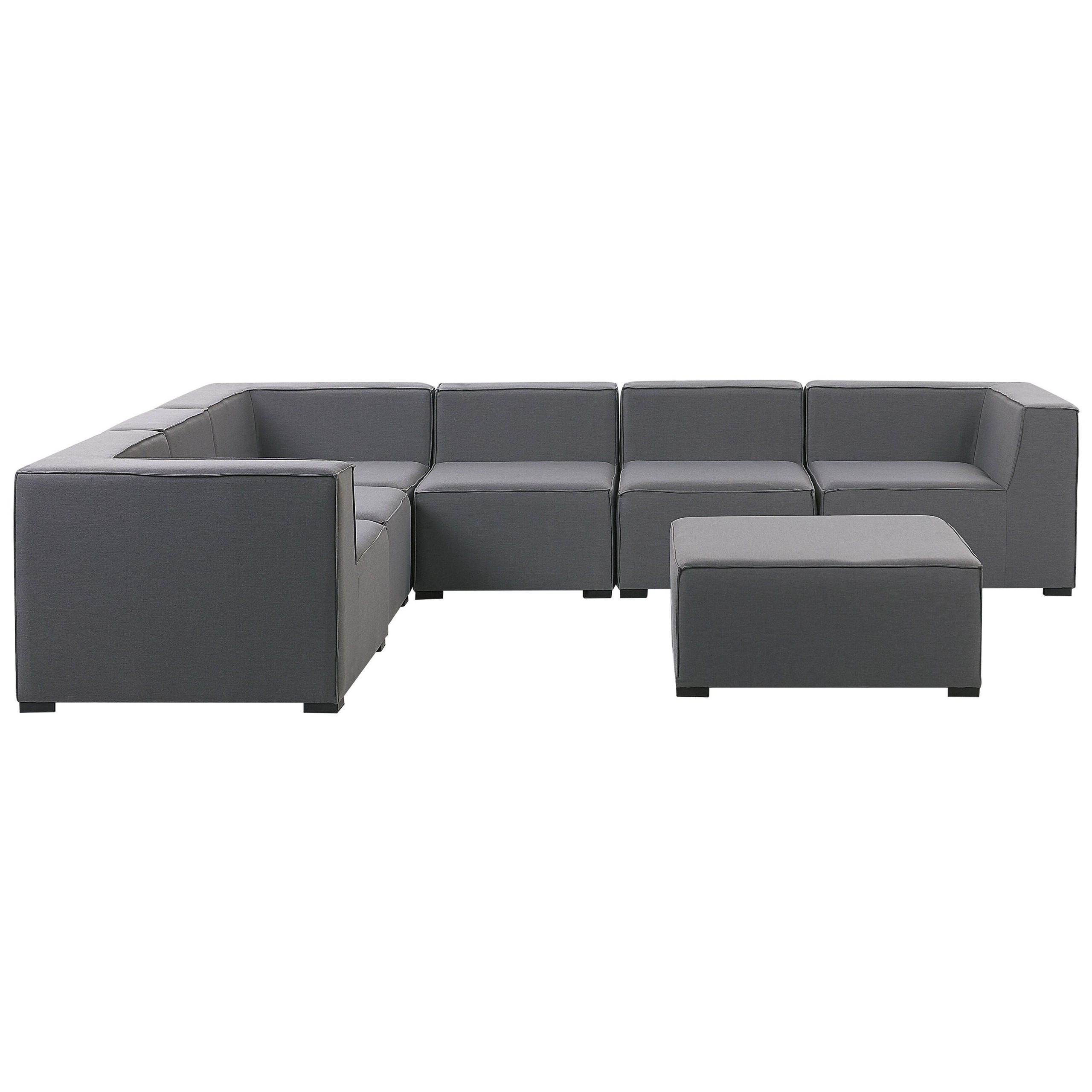 Beliani Lounge Grau