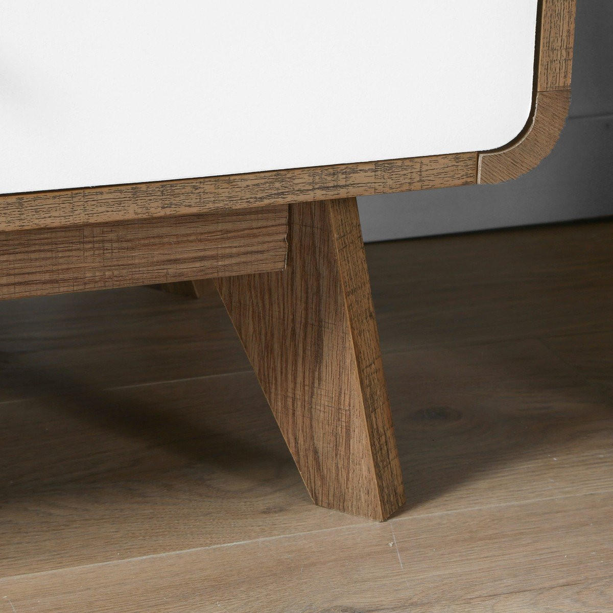 TV-MÖBEL 2 türen und 2 fächer albura 39/53/128,5 cm - Nussbaumfarben, Holzwerkstoff (39/53/128.5cm) - Calicosy
