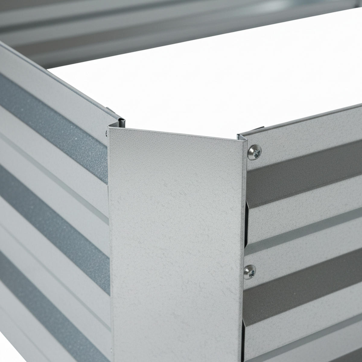 HOCHBEET - Silberfarben, Metall (100/57/100cm) - Relaxdays