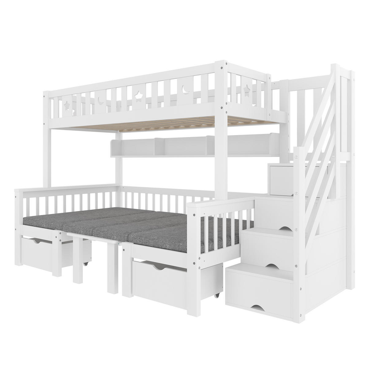 HOCHBETT 90/200 cm Weiß - Weiß, Holz - Raumix