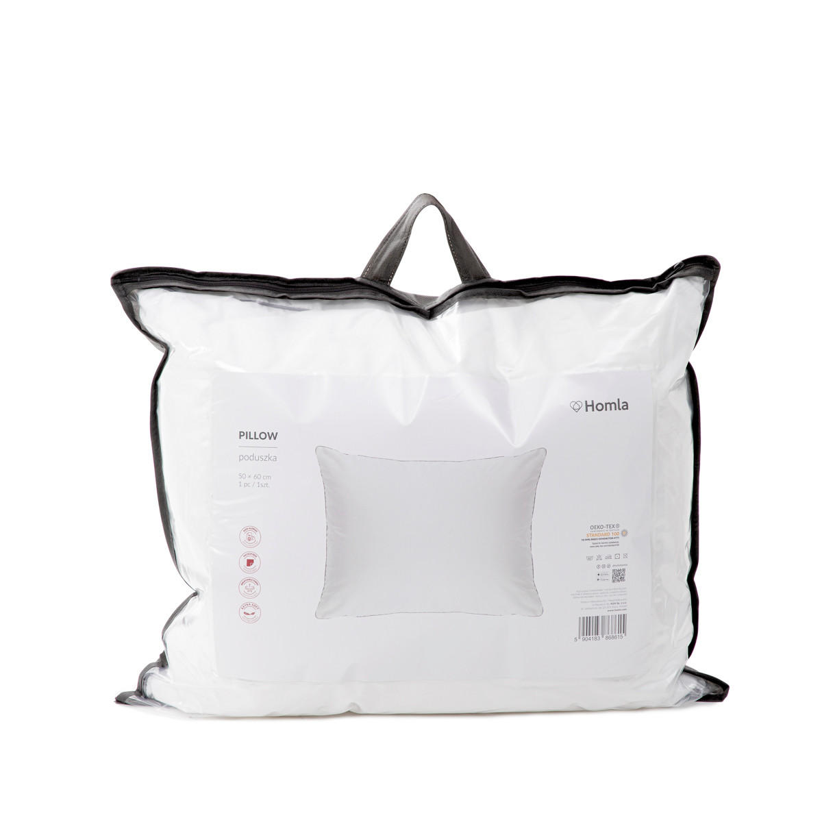 KOPFKISSEN Hermi 50/60 cm - Weiß, Textil (50/60cm) - Homla