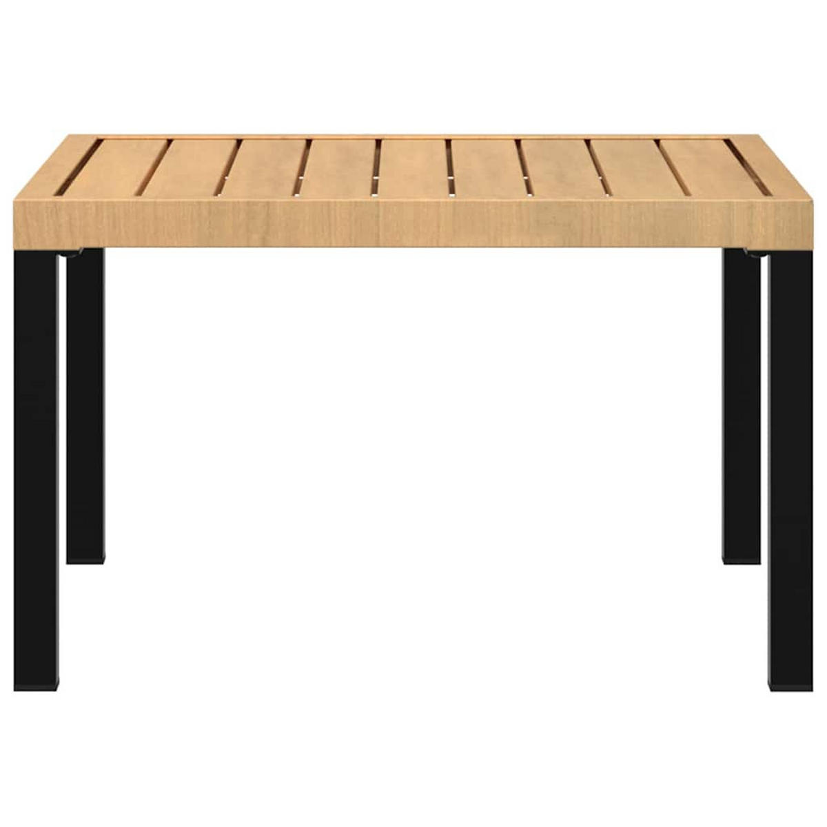 GARTENTISCH Tischmaro 65/40/65 cm - Schwarz, Naturmaterialien (65/65/40cm) - ZMH