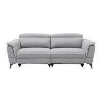 RELAXSOFA - 3 Personen - Stoff - Hellgrau - - Hellgrau, Textil (216/80/102cm) - Vente-Unique